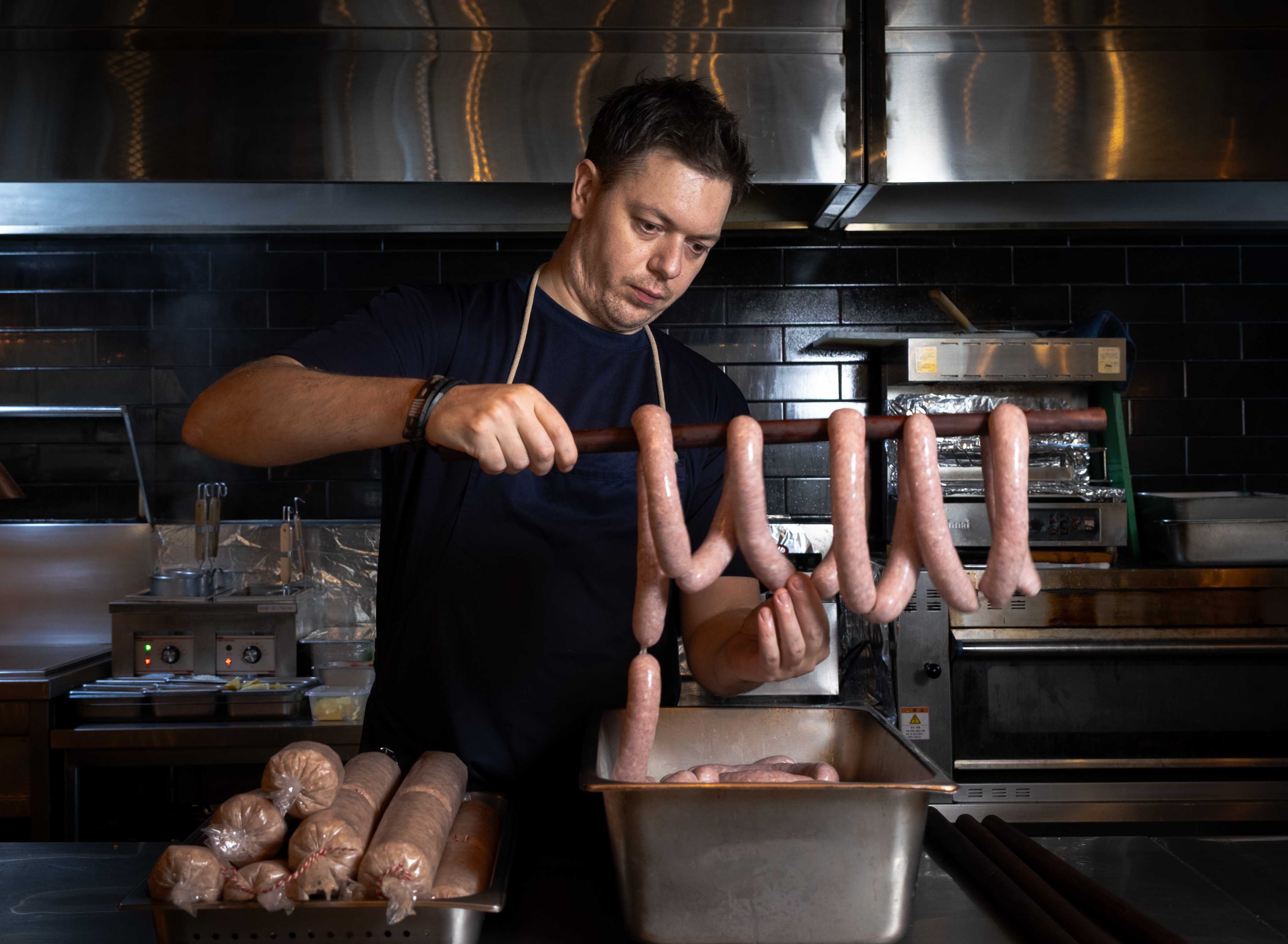 Fine dining steak with sauce and grilled vegetables at Iluka Restaurant Jeonju